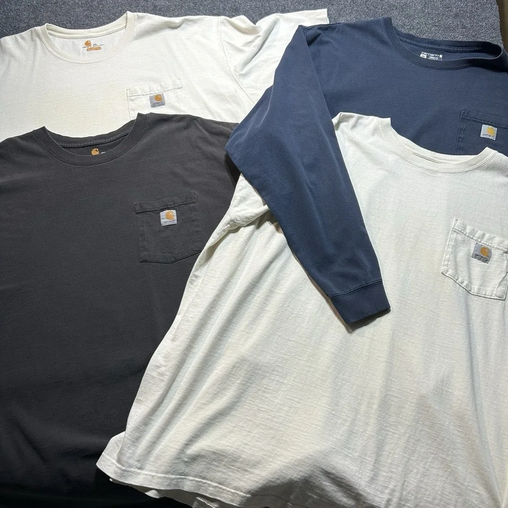 Carhartt Pocket Tee Lot of 4 Size 4XL Original Fit Workwear T Shirts USA Long